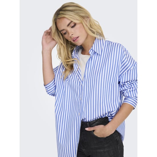 Jacqueline de Yong vesper l/s loose shirt wvn noos 15338857 cornflower blue - Image 3