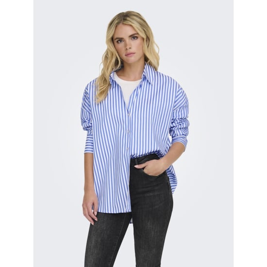 Jacqueline de Yong vesper l/s loose shirt wvn noos 15338857 cornflower blue - Image 4