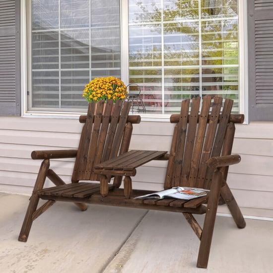 4goodz Tuinbank met 2 zitplaatsen en een tafel van hout - - Image 3