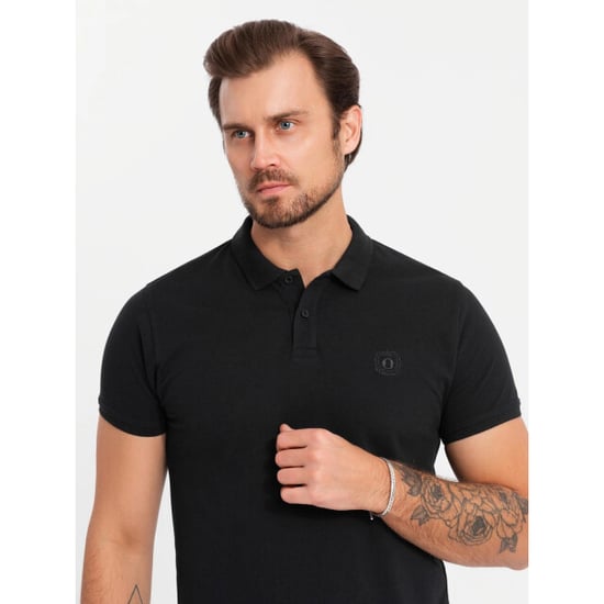 Ombre Italian style heren poloshirts zwart wit 3 stuks - Image 6