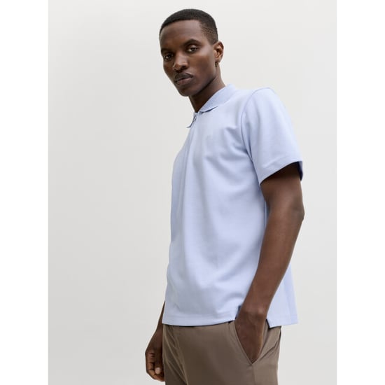 Jack & Jones jprblaethan ss zip polo sn 12292992 chambray - Image 6