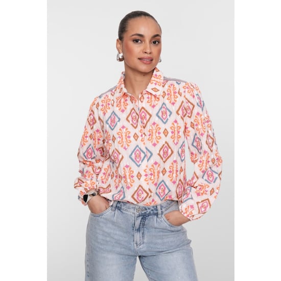 Geisha blouse 63220-20 422 light pink/chambray - Image 2