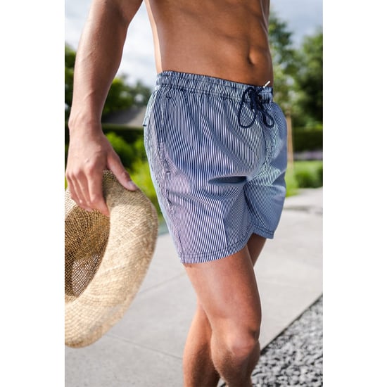 Phil & Co Gestreepte zwemshort heren / wit - Image 2
