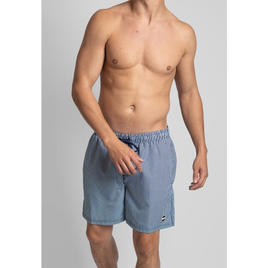 Phil & Co Gestreepte zwemshort heren / wit - Image 6