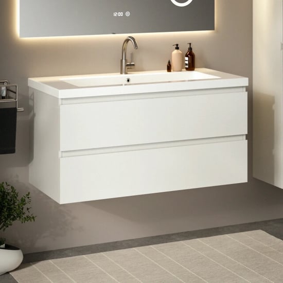 Mirlux Badkamermeubel sena 100cm - wastafel - Image 1