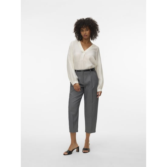 Vero Moda vmurli v-neck ls top wvn ga 10338835 cloud dancer - Image 1