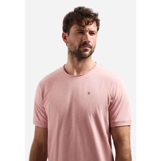 No Excess T-shirt crewneck slub light mauve - Image 5