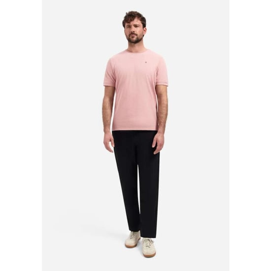 No Excess T-shirt crewneck slub light mauve - Image 6