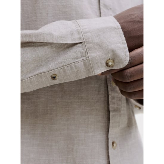 Jack & Jones Jjesummer linen blend shirt ls sn zand - Image 4