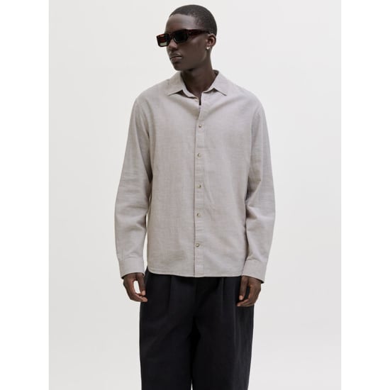 Jack & Jones Jjesummer linen blend shirt ls sn zand - Image 6