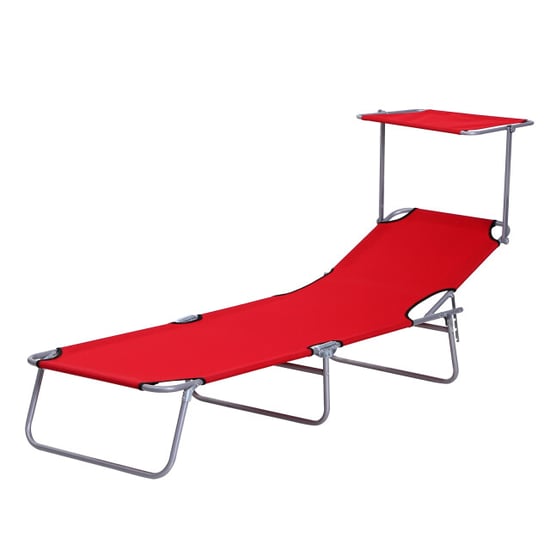 4goodz Ligbed opvouwbaar met zonnescherm inklapbaar 4 standen - - Image 1