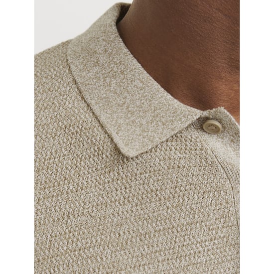 Jack & Jones Jjegeorge knit polo ss sn zand - Image 3