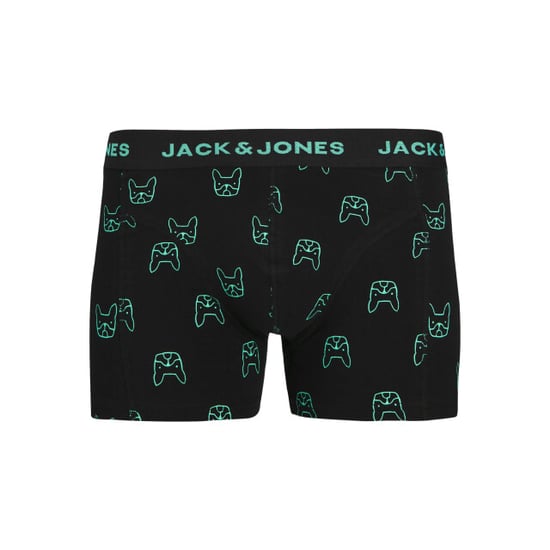 Jack & Jones Jongens boxershorts trunks jacdenim hond print 3-pack groen/donkerblauw - Image 2