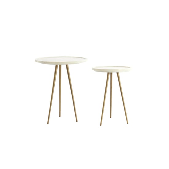 Light & Living bijzettafel prato Ø43x53 cm - set van 2 - Image 1