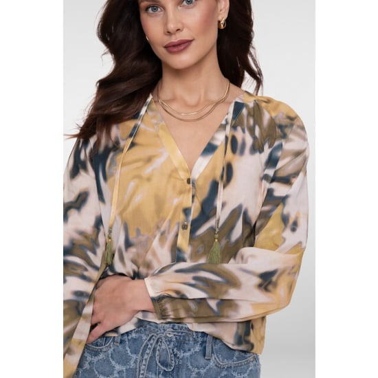 Geisha blouse 63226-20 560 olive/chambr - Image 6