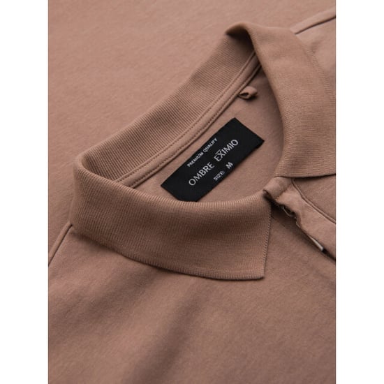 Ombre Eimio heren poloshirt - met ritsje - Image 2