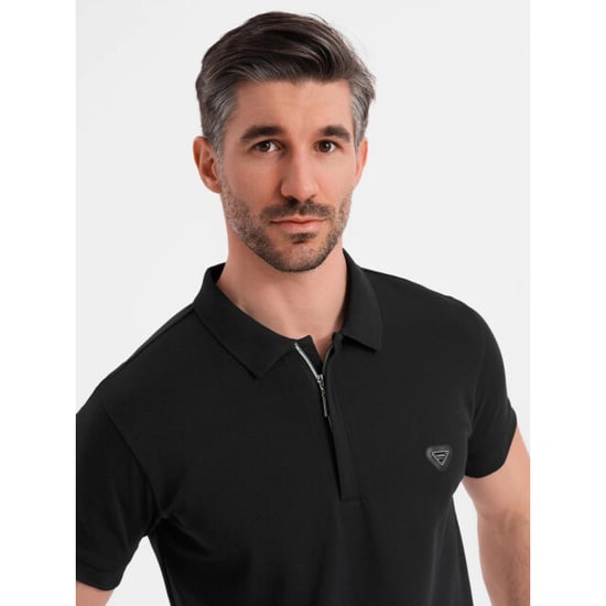 Ombre Eximio heren poloshirt - met ritsje - Image 4
