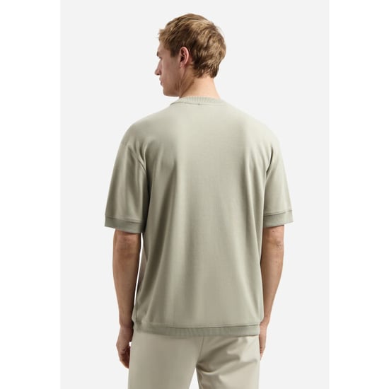 No Excess T-shirt crewneck solid heavy interl taupe - Image 4