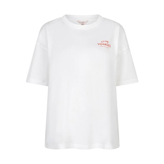 Esqualo T-shirt sp26-05015 offwhite/red - Image 1
