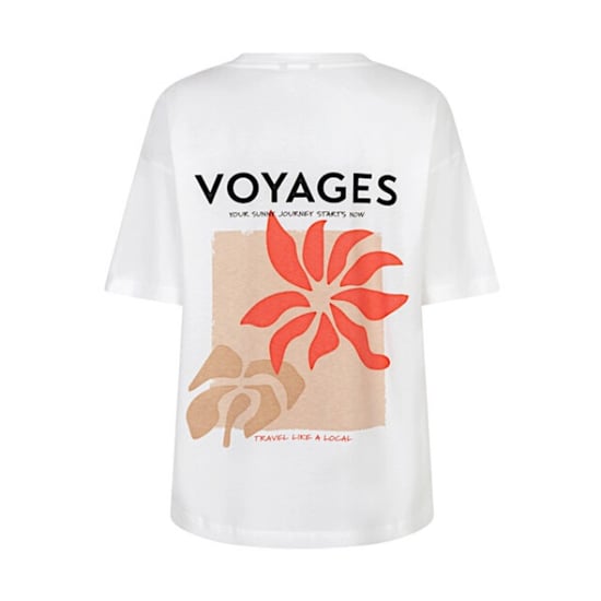 Esqualo T-shirt sp26-05015 offwhite/red - Image 2