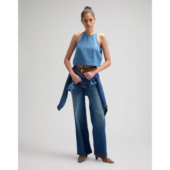 Lee Stella dames wide leg jeans blue arrow - Image 2