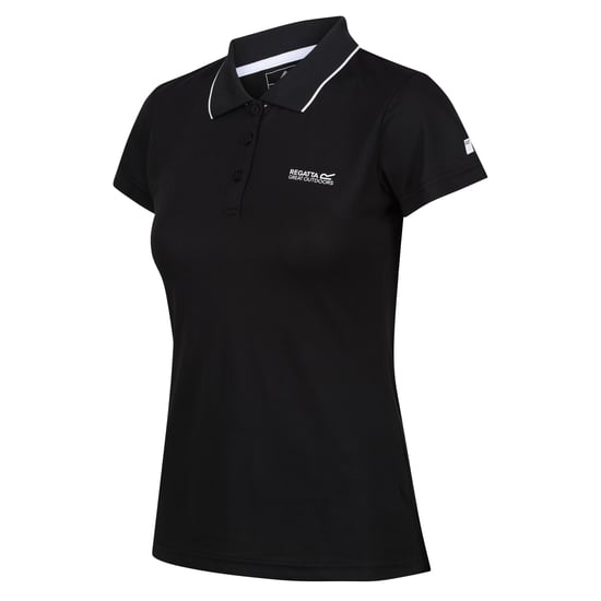 Regatta Womens/Ladies Maverick V Polo Shirt (Black) - Image 3