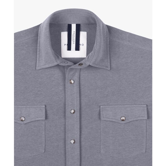 Profuomo overshirt western ppxf10001i m2 mid blue - Image 2