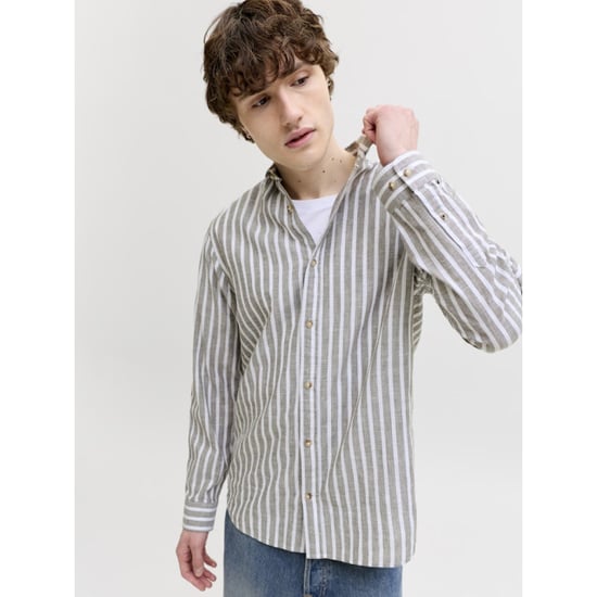 Jack & Jones Jjesummer linen blend shirt ls sn dessin - Image 4