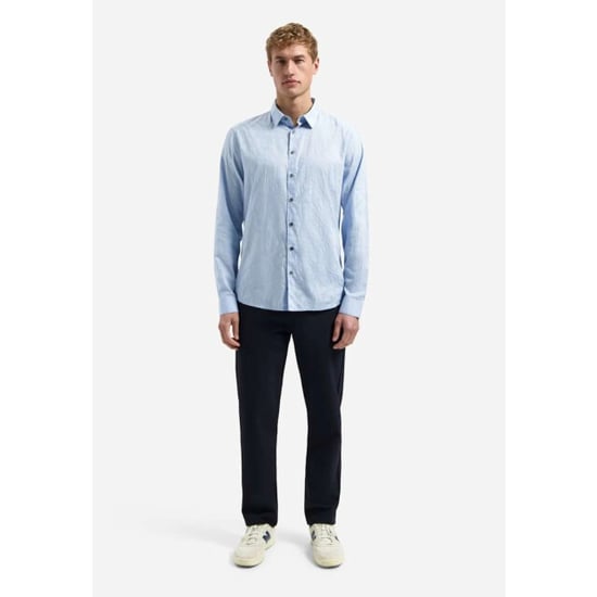 No Excess Shirt allover jacquard blue - Image 2