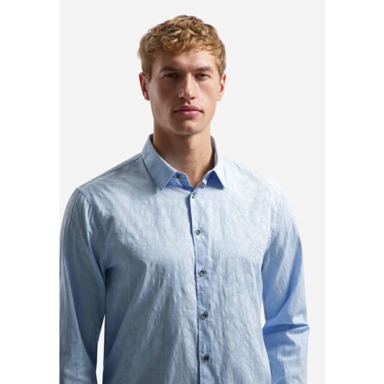 No Excess Shirt allover jacquard blue - Image 3