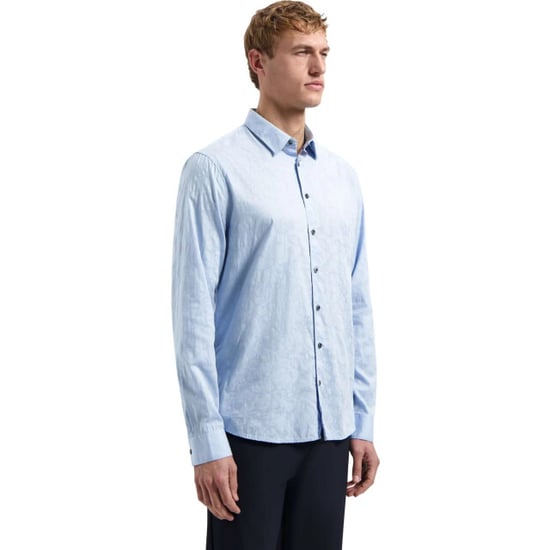 No Excess Shirt allover jacquard blue - Image 6