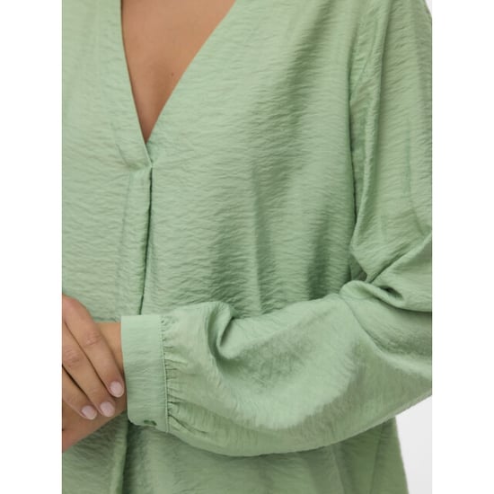 Vero Moda vmurli v-neck ls top wvn ga 10338835 mistletoe - Image 2