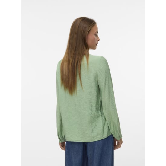 Vero Moda vmurli v-neck ls top wvn ga 10338835 mistletoe - Image 3