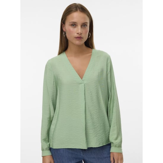 Vero Moda vmurli v-neck ls top wvn ga 10338835 mistletoe - Image 4