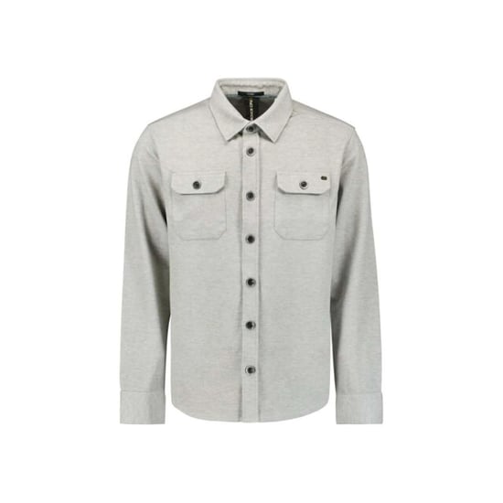 No Excess Overshirt jersey twill grey melange - Image 2