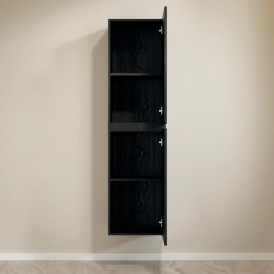 Mirlux Kolomkast ruvo 150cm zwart eiken - Image 3