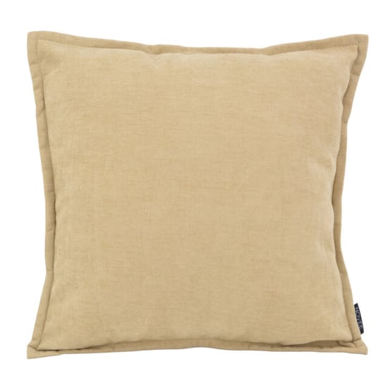 NOVÉE Sierkussen chenille piped beige | 45 x 45 cm | polyester - Image 1