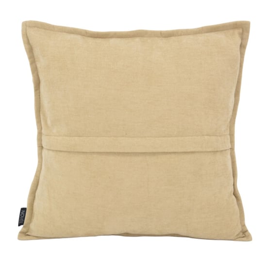 NOVÉE Sierkussen chenille piped beige | 45 x 45 cm | polyester - Image 2