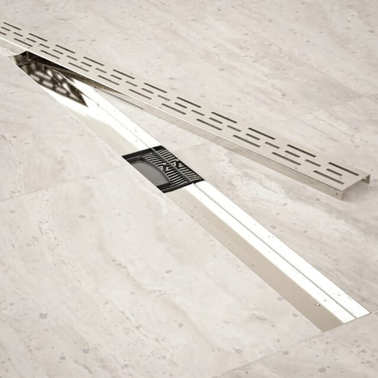 Mirlux Douchegoot 90cm standaard rooster rvs met flens - Image 5