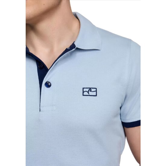Rusty Neal heren polo marine korte mouw knoopsluiting - Image 1