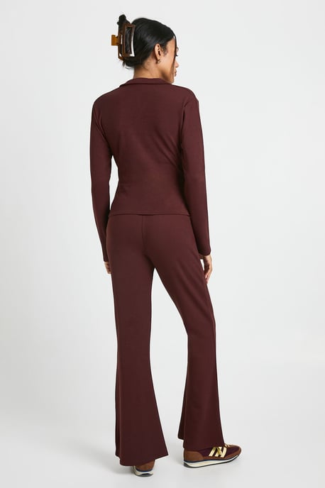 Maternity Rib Wrap Top & Trouser Co-Ord - Image 2