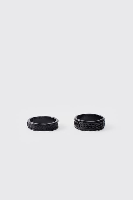 2 Pack Black Rings - Image 2