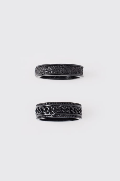 2 Pack Black Rings - Image 3