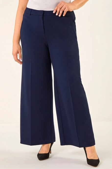 Curve Wide Leg Tailored Trouser - Image 4