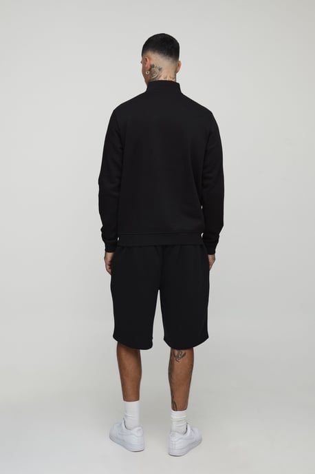 Tall Basic Regular Fit Quarter Zip Funnel Neck Sweatshirt - Image 2