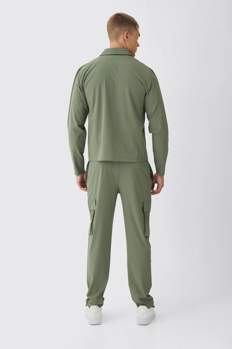 Technical Stretch Cargo Shirt & Trouser Set - Image 2