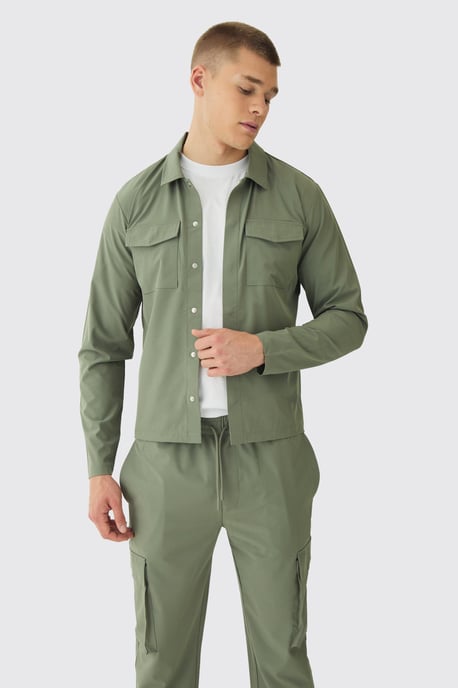 Technical Stretch Cargo Shirt & Trouser Set - Image 3