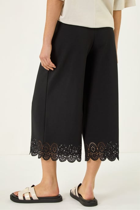 Laser Cut Wide Leg Trouser - Image 3