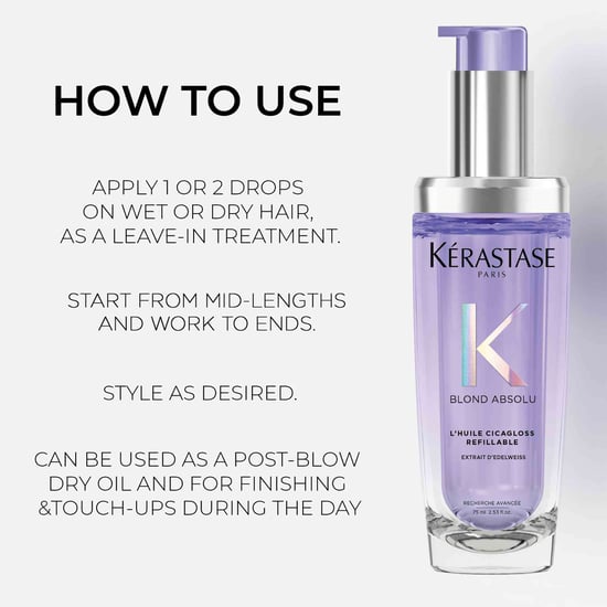 Kérastase Blond Absolu L'Huile Cicagloss Hervulbare Haarolie met Edelweiss 75ml - Image 4