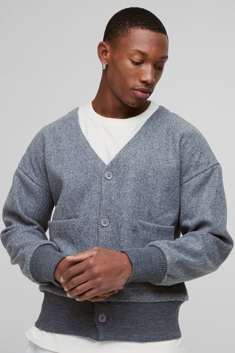 Boxy Open Neck Bomber Jacket - Image 1